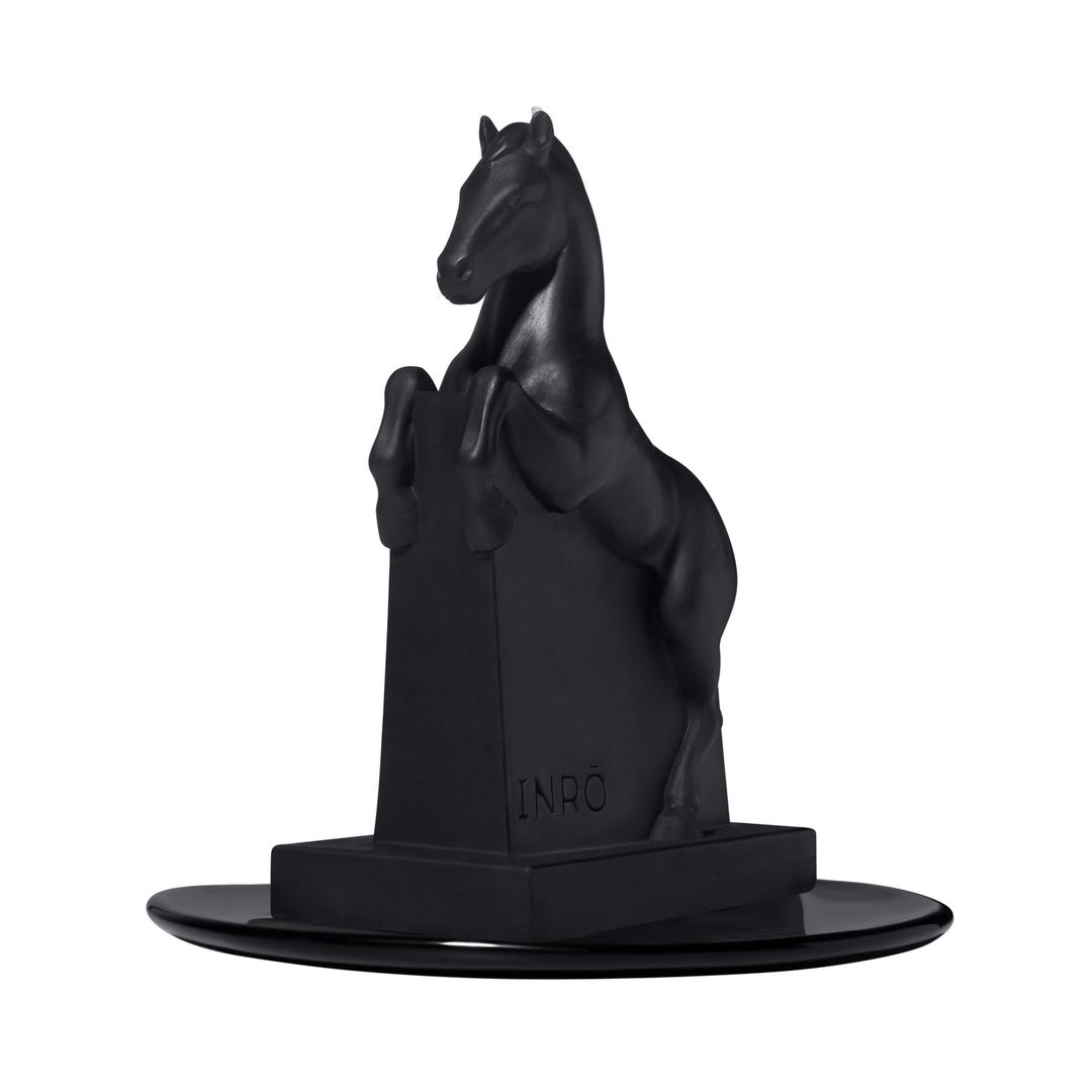 Парфумована артсвічка Equus Black з підставкою