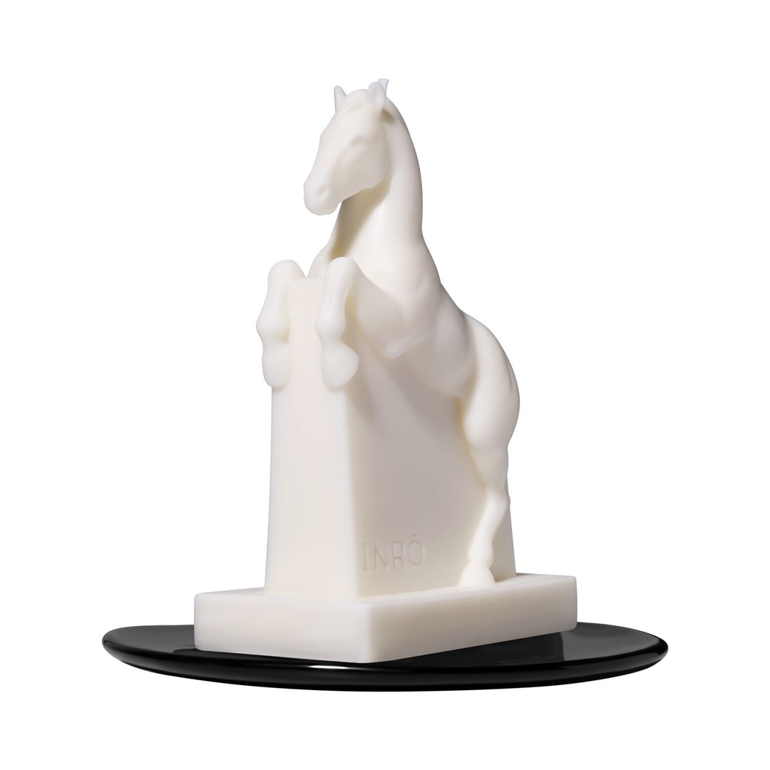 Парфумована артсвічка Equus White з підставкою